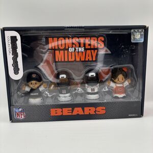Chicago Bears Little People Collector Figure Set Monster Of The Midway Series 1
